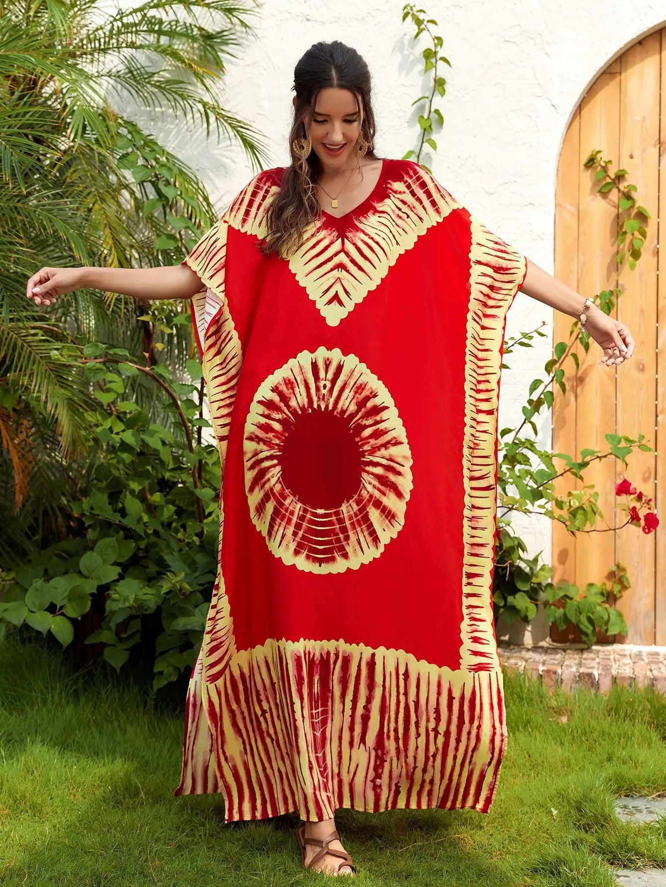 Kaftan Dresses for Beach Wear Women 2024 Plus Size Bathing Suit Cover Up Caftan Maxi Beach Dresses Vacation Outfits