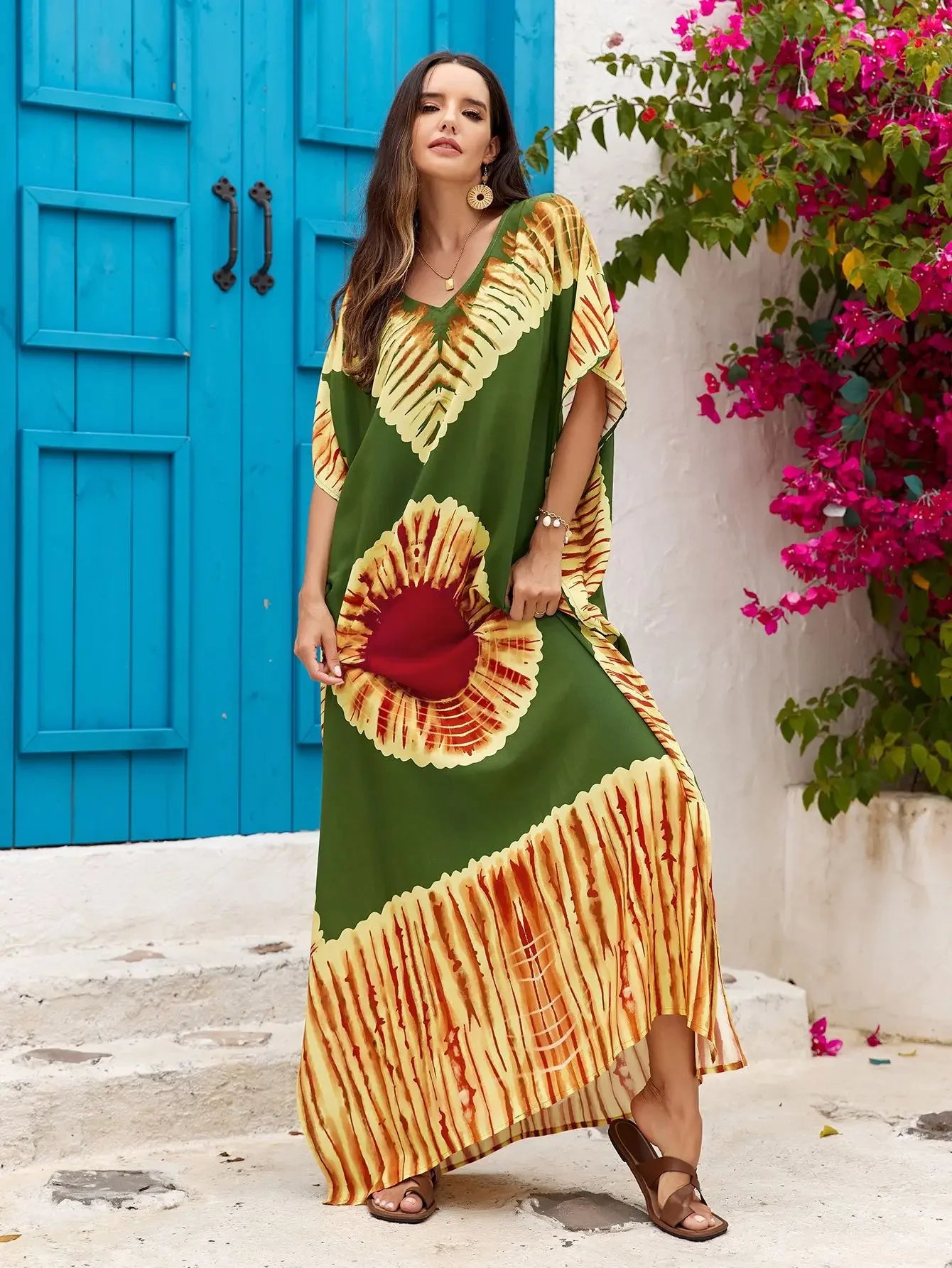 Kaftan Dresses for Beach Wear Women 2024 Plus Size Bathing Suit Cover Up Caftan Maxi Beach Dresses Vacation Outfits