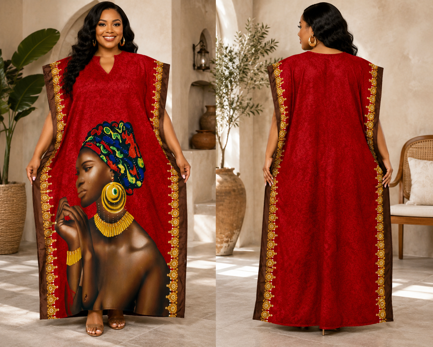 Royal Essence Beauty MOOMOO | Plus Size African Caftan Dress