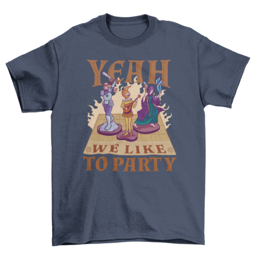 Party role playing t-shirt