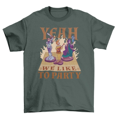 Party role playing t-shirt