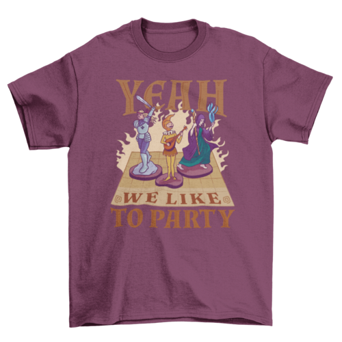 Party role playing t-shirt