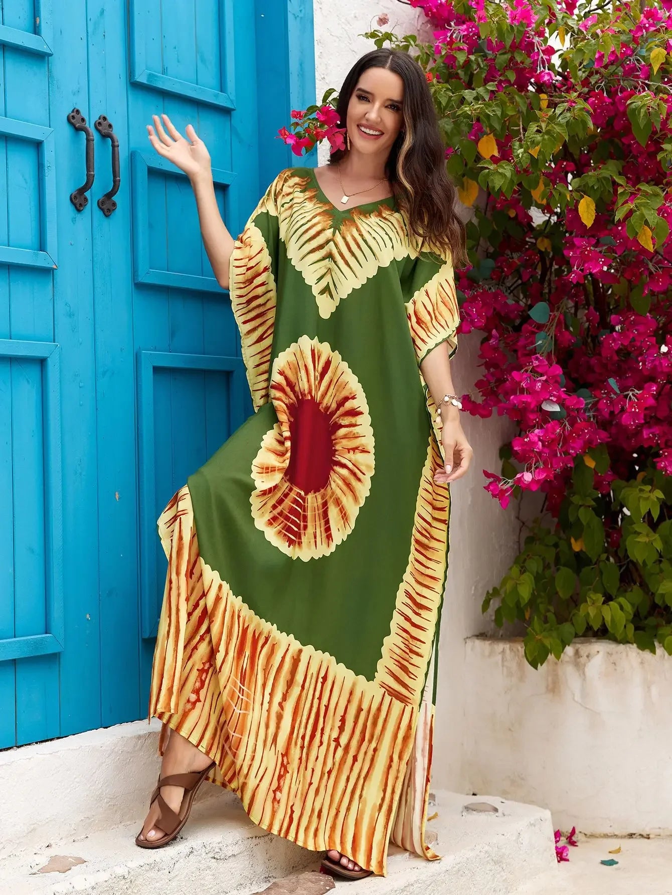 Kaftan Dresses for Beach Wear Women 2024 Plus Size Bathing Suit Cover Up Caftan Maxi Beach Dresses Vacation Outfits