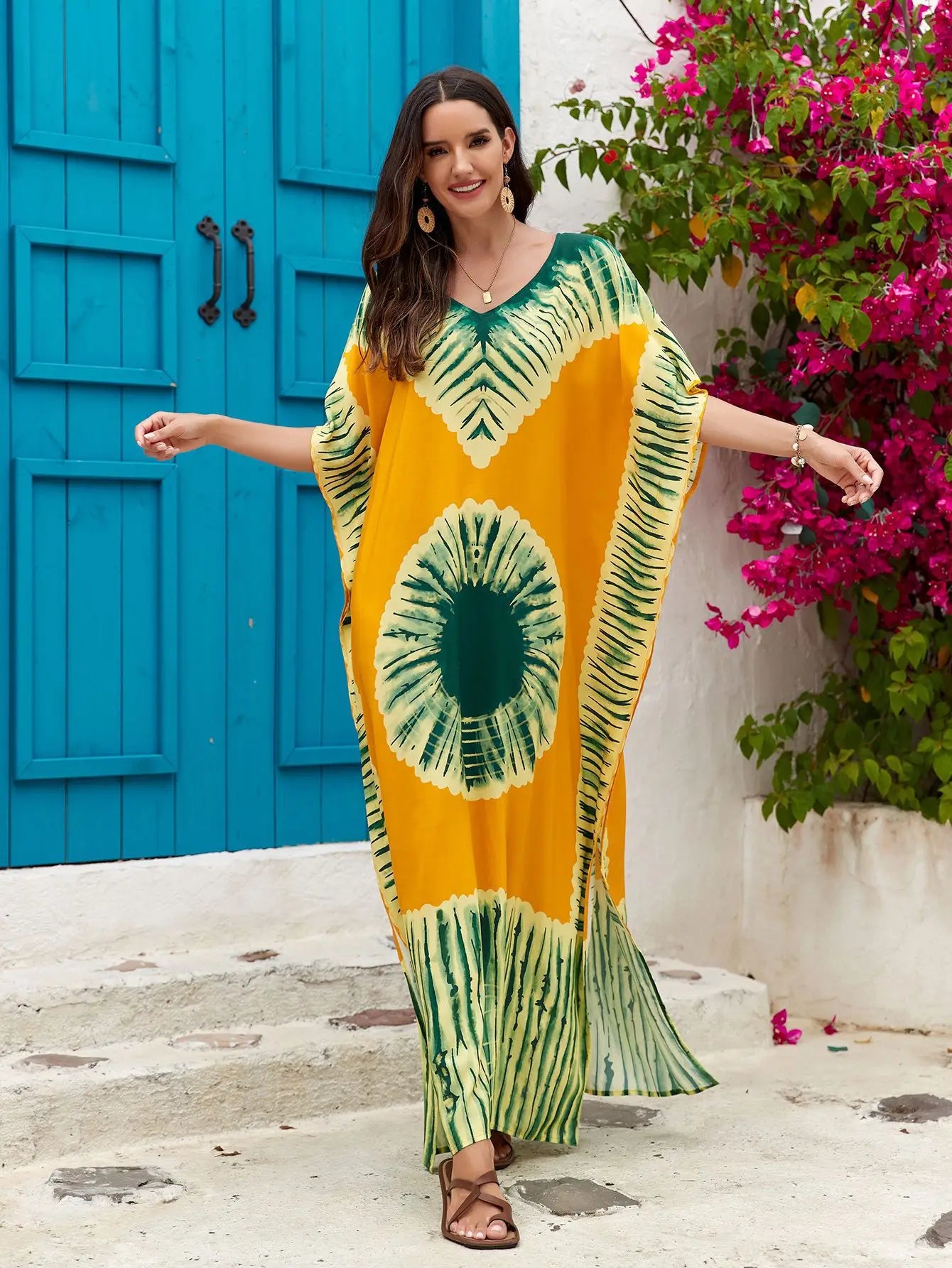 Kaftan Dresses for Beach Wear Women 2024 Plus Size Bathing Suit Cover Up Caftan Maxi Beach Dresses Vacation Outfits
