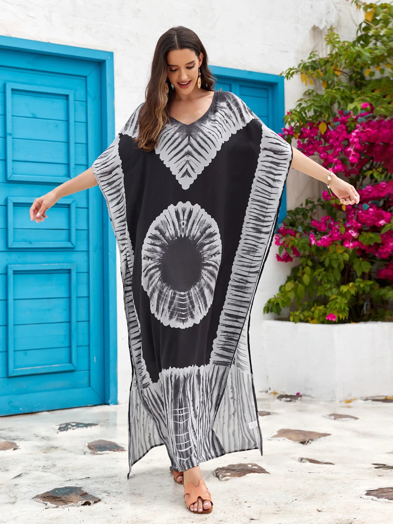 Kaftan Dresses for Beach Wear Women 2024 Plus Size Bathing Suit Cover Up Caftan Maxi Beach Dresses Vacation Outfits